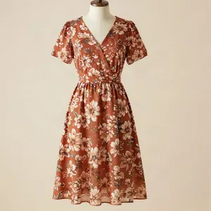 Vestido floral midi